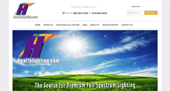 Desktop Screenshot of healthlighting.com